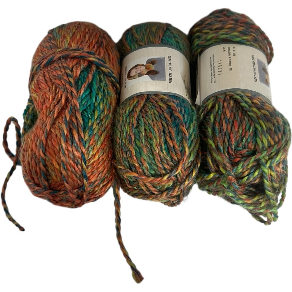 3 Yarn Bee Andes Alpaca Tuscany Bulky 102 yards Acrylic Alpaca colorful